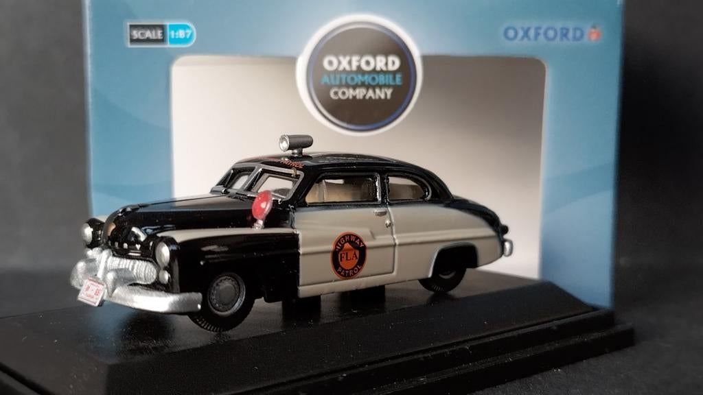 Mercury 1949 Florida Highway Patrol 1:87 Oxford Diecast Pol, Overige merken, Auto, Verzenden, Nieuw