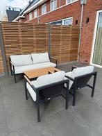 Jutlandia 4-persoons loungeset, Ophalen, 4 zitplaatsen, Aluminium, Loungeset