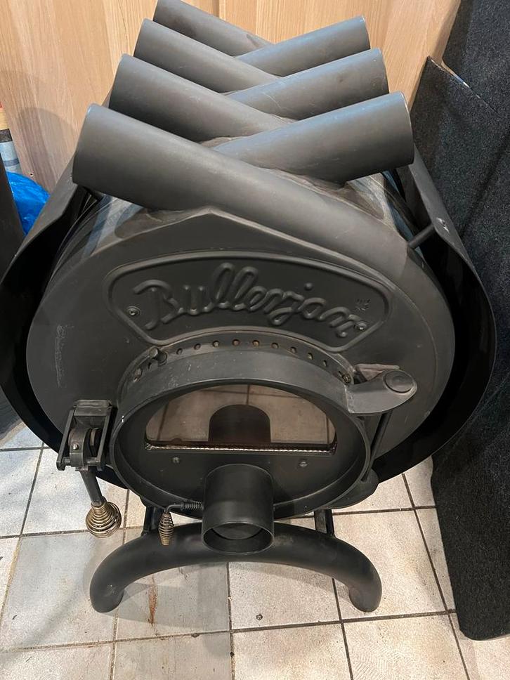 Bullerjan Freeflow 01 Houtkachel 11 kW met rookgasafvoer, Huis en Inrichting, Kachels, Gebruikt, Vrijstaand, Houtkachel, Hout