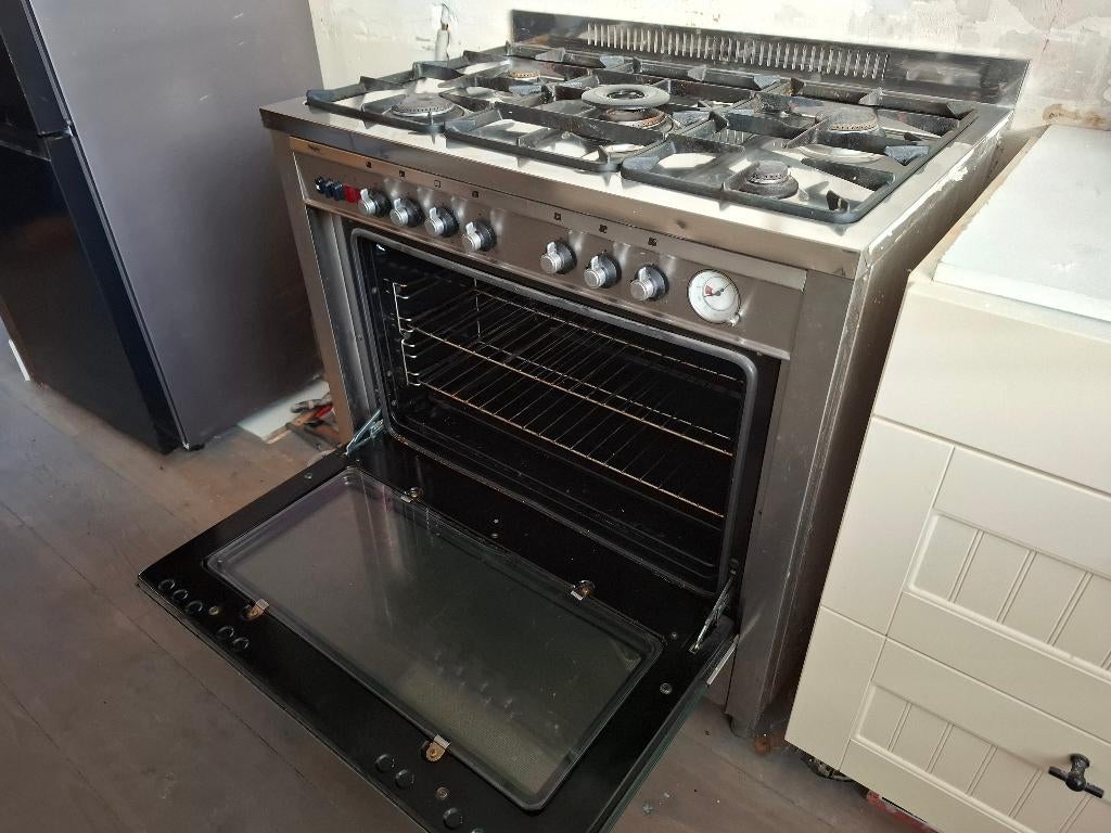 Pelgrim Novocento gasfornuis met oven, Witgoed en Apparatuur, Fornuizen, Ophalen, Gebruikt, Hete lucht, 60 cm of meer