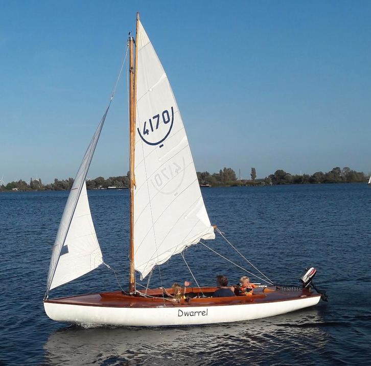16m² (grote BM) | Polyester romp & Houten dek, vaarklaar, Watersport en Boten, Open zeilboten, Gebruikt, Overige typen, 3 tot 6 meter