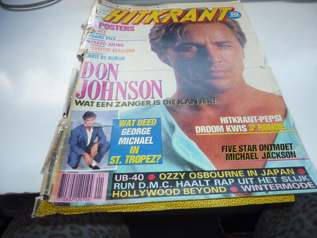 HITKRANT NR 38 1986-COMPLEET-MIAMI VICE-UB40-OZZY OSBOURNE, Verzamelen, Verzenden, 1980 tot heden, Tijdschrift