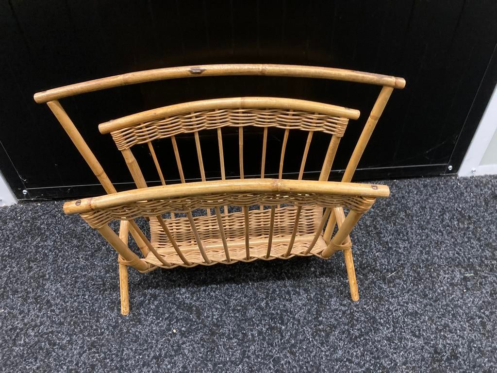 Rotan lectuur of LP bak, Ophalen of Verzenden, Gebruikt