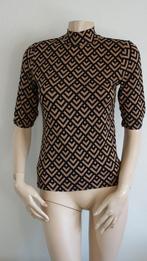 nieuw zwart bruin beige shirt, Overige kleuren, Verzenden, Nieuw, Korte mouw