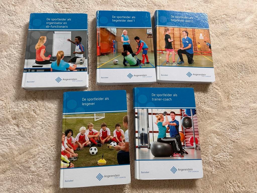Angerenstein Sport & Bewegen Studieboeken (5 delen), Boeken, Ophalen of Verzenden, Zo goed als nieuw, MBO
