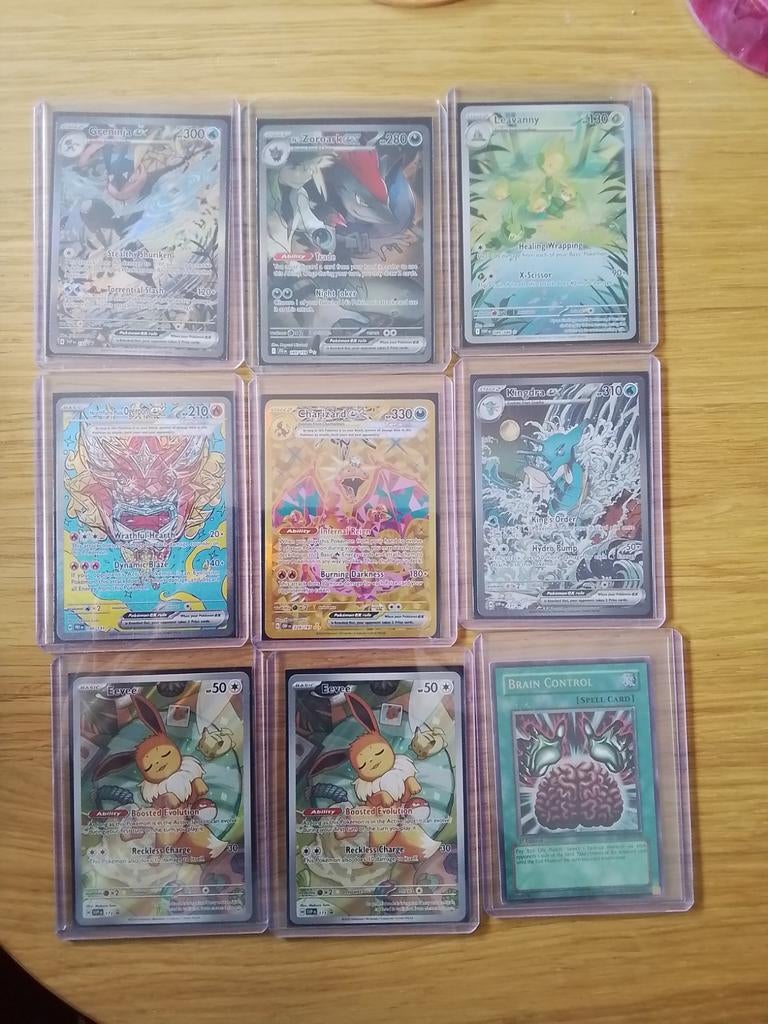 Pokémon & Yu-Gi-Oh! Kaarten Collectie - Zeldzame Kaarten, Ophalen, Zo goed als nieuw, Meerdere kaarten, Foil