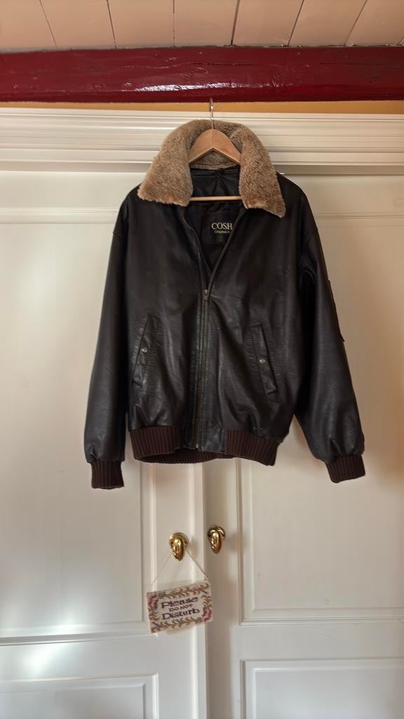 Leren jack pilotenjack COSH L/XL., Ophalen of Verzenden, Zo goed als nieuw, Maat 46/48 (XL) of groter, Zwart