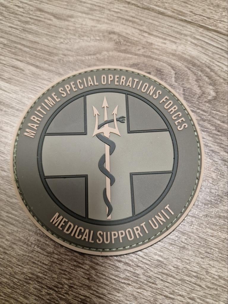 PVC embleem Medical Support Unit NL Marsof, Verzamelen, Ophalen, Marine, Nederland, Embleem of Badge