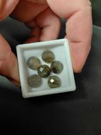 6 roos geslepen labradoriet, Sieraden, Tassen en Uiterlijk, Edelstenen, Ophalen of Verzenden, Nieuw