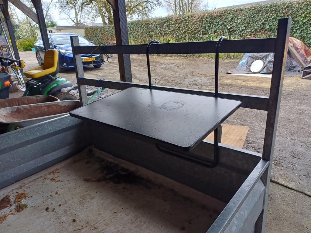 Hangtafel voor aan balustrade, Ophalen, Gebruikt, Hout