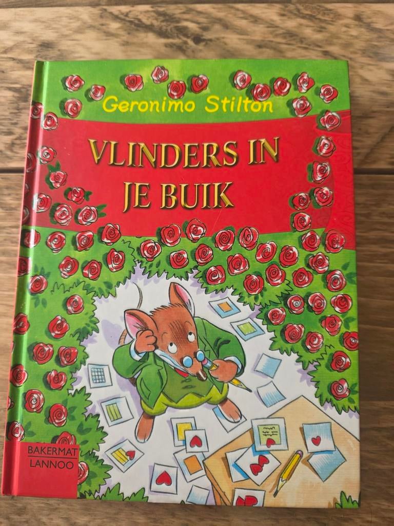 Geronimo Stilton - Vlinders in mijn buik, Boeken, Kinderboeken | Jeugd | onder 10 jaar, Fictie algemeen, Geronimo Stilton, Ophalen of Verzenden