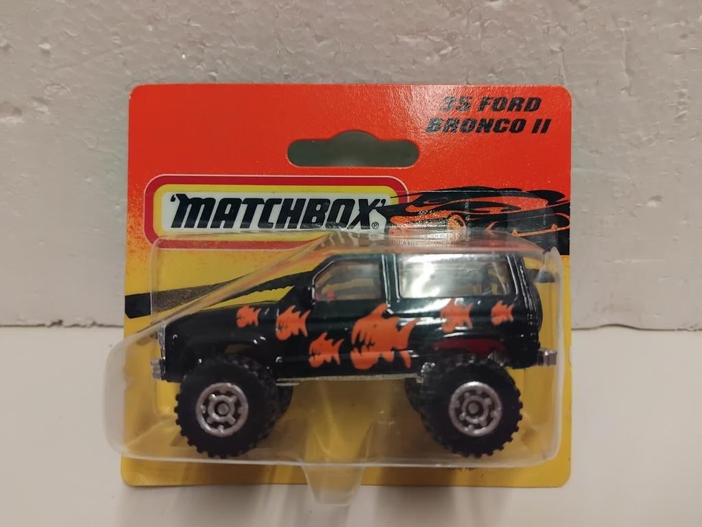 Matchbox #35 blister Ford Bronco II 3INCH, Ophalen of Verzenden, Zo goed als nieuw, Auto