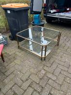 Vintage Hollywood Regency Salontafel – Jaren 70 – 91x91 cm, Ophalen, Gebruikt, 50 tot 100 cm, Q