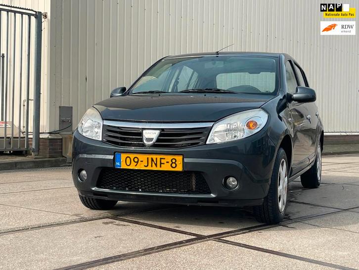 Dacia Sandero 1.2 Lauréate 2009 5drs Airco Nap, Auto's, Dacia, Bedrijf, Te koop, Sandero, ABS, Airbags, Airconditioning, Boordcomputer
