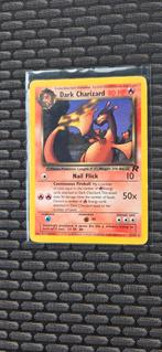 Dark Charizard Pokémonkaart Base Set 1st Edition Goede Staat, Ophalen of Verzenden, Zo goed als nieuw, Losse kaart