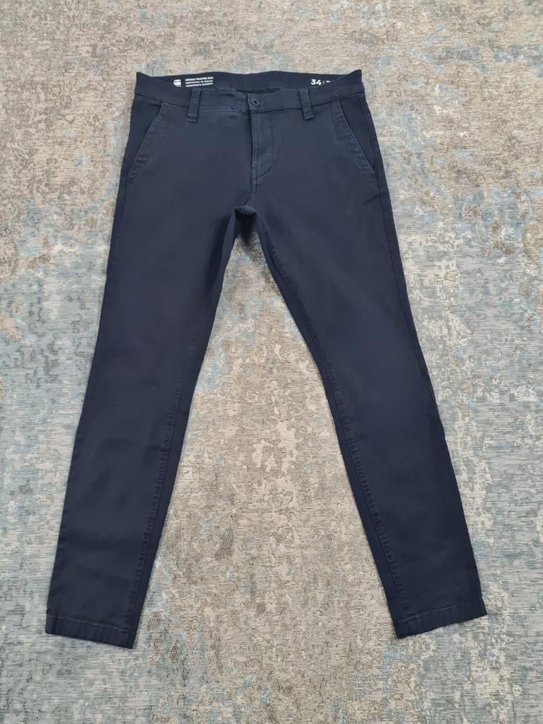 G-Star Skinny Chino W34 L32 STRETCH Bronno3432 Blauw, Kleding | Heren, Broeken en Pantalons, Maat 52/54 (L), https://www.g-star.com/nl_nl/customer-service