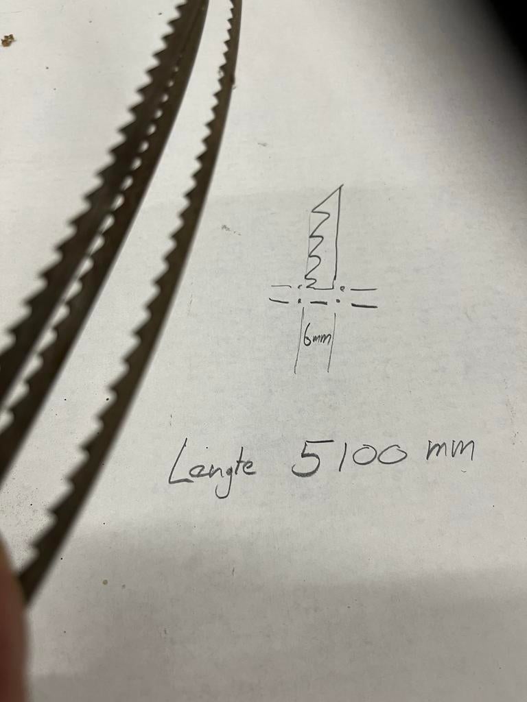 Zaaglint 5100 mm x 6 mm, Ophalen of Verzenden, Gebruikt, Lintzaag