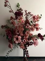 Mooi groot boeket roze-burgundy bloesem, Ophalen of Verzenden, Nieuw