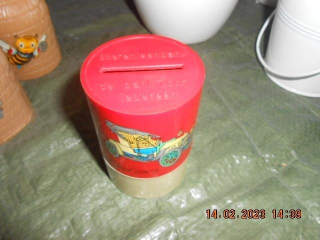 spaarpotje boerenleenbank, Ophalen of Verzenden, Zo goed als nieuw, Metaal of Blik, Vervoermiddel