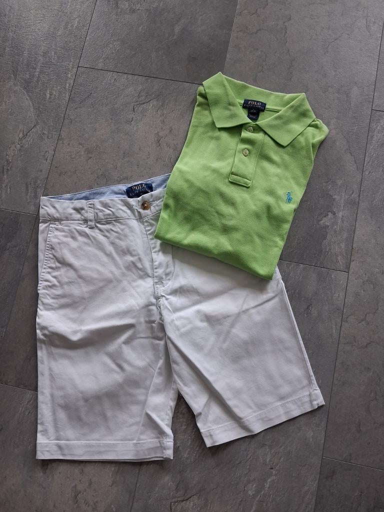 Ralph Lauren korte broek en shirt voor jongens maat 170, Ophalen of Verzenden, Zo goed als nieuw