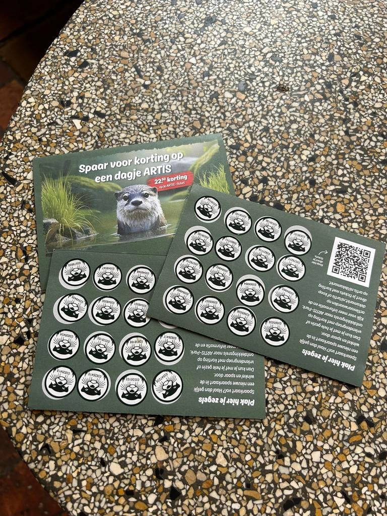 Artis korting kaart, Dekamarkt, Ophalen of Verzenden