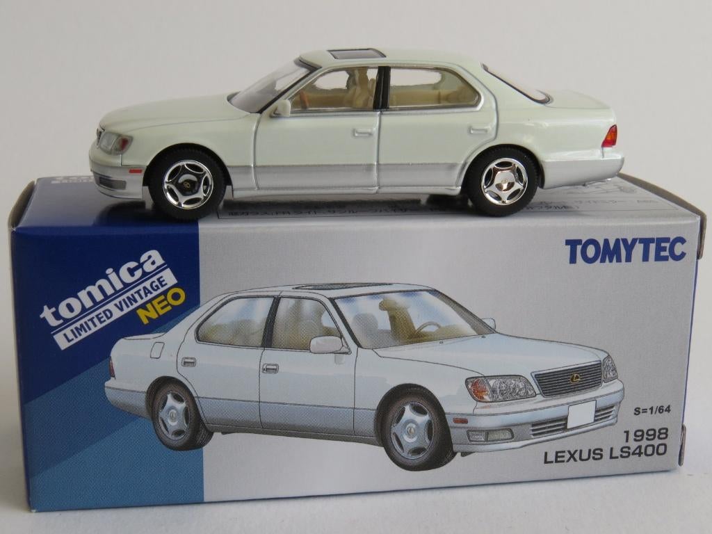 Tomica LV-N Lexus LS400 1998 wit 1/64 tomy, Ophalen of Verzenden, Nieuw, Auto