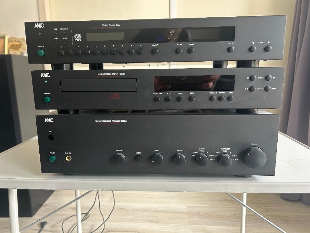 AMC Stereo set :Versterker 3150a, Tuner T7a, CD-speler CD8b, Gebruikt, Losse componenten, Tuner of Radio, Ophalen
