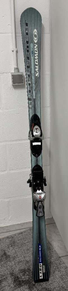 Salomon skis, women ski shoes and ski bag, Ophalen, 140 tot 160 cm, Gebruikt, Salomon