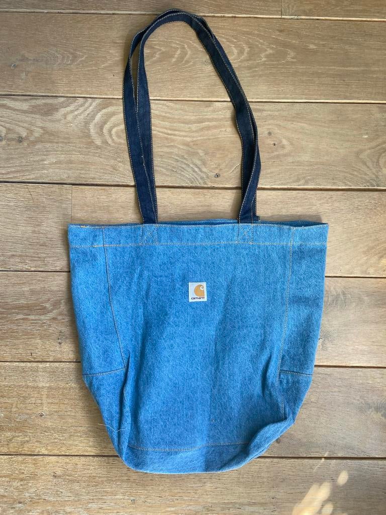 Carhartt Spijkertas - Stijlvolle Denim Tote Bag, Ophalen of Verzenden, Gebruikt, Blauw, Shopper