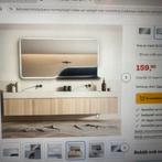 Spiegel badkamer tegen elk goed bod, Ophalen, Gebruikt, 100 tot 125 cm, Minder dan 100 cm