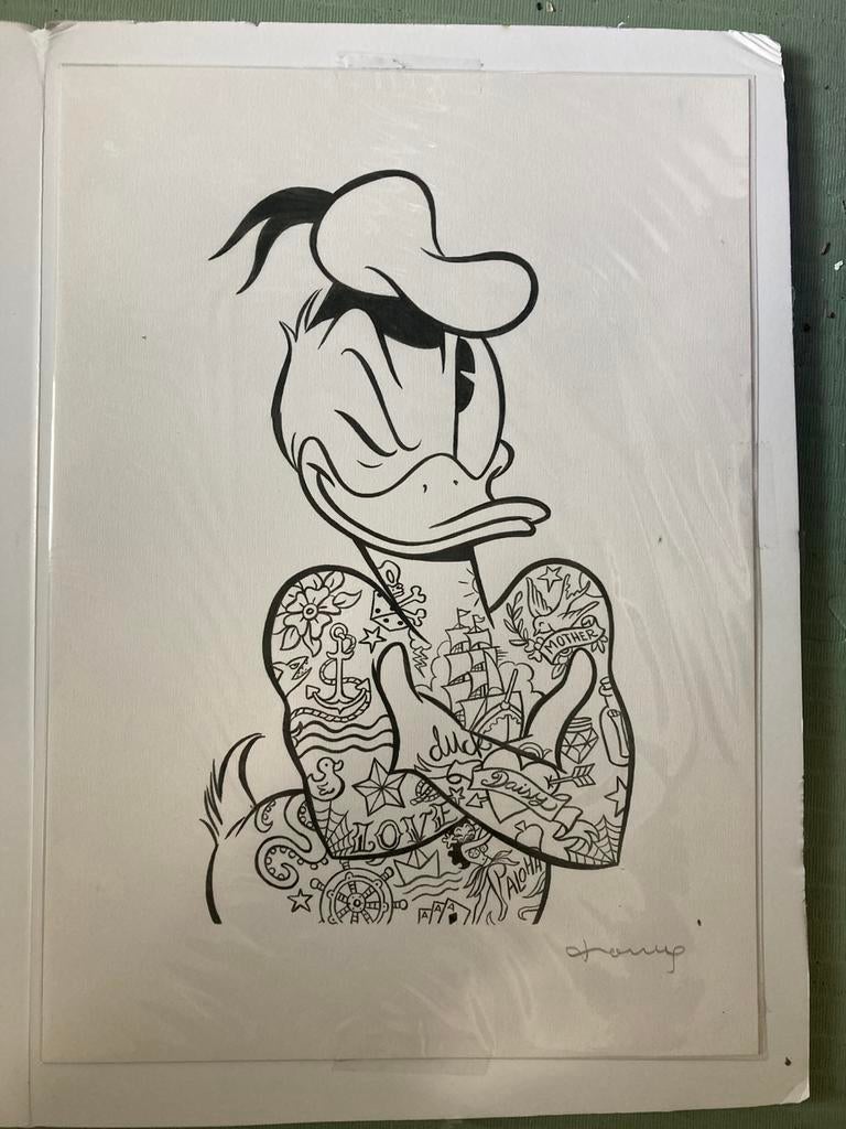 Donald Duck tattoos by Tony Fernandez, Huis en Inrichting, Ophalen of Verzenden, Zo goed als nieuw