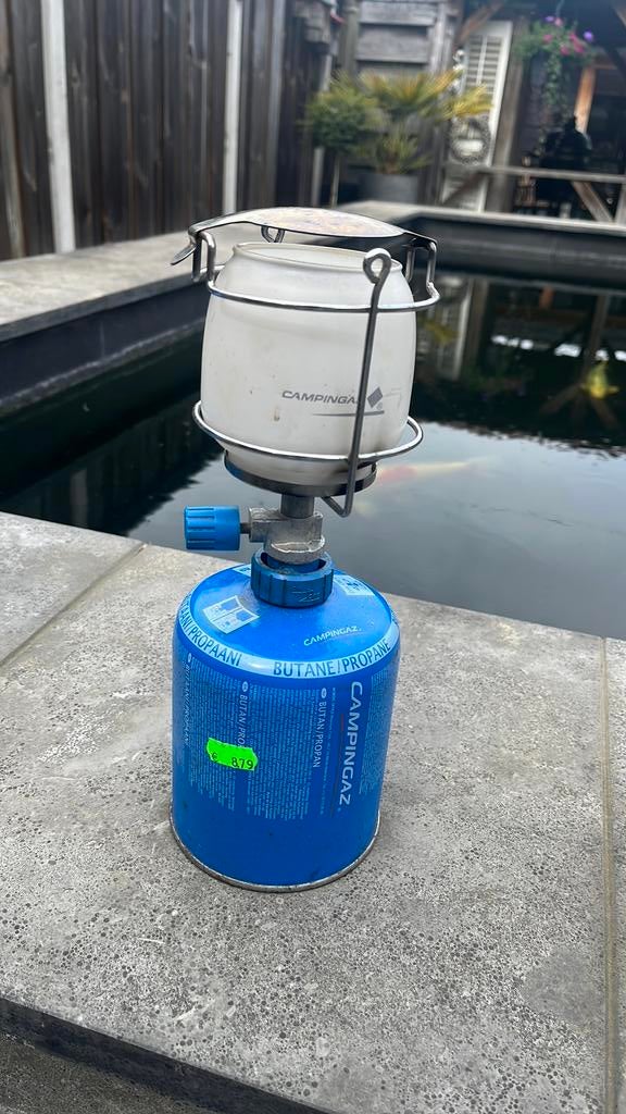 Camping lamp incl koker., Ophalen of Verzenden, Zo goed als nieuw