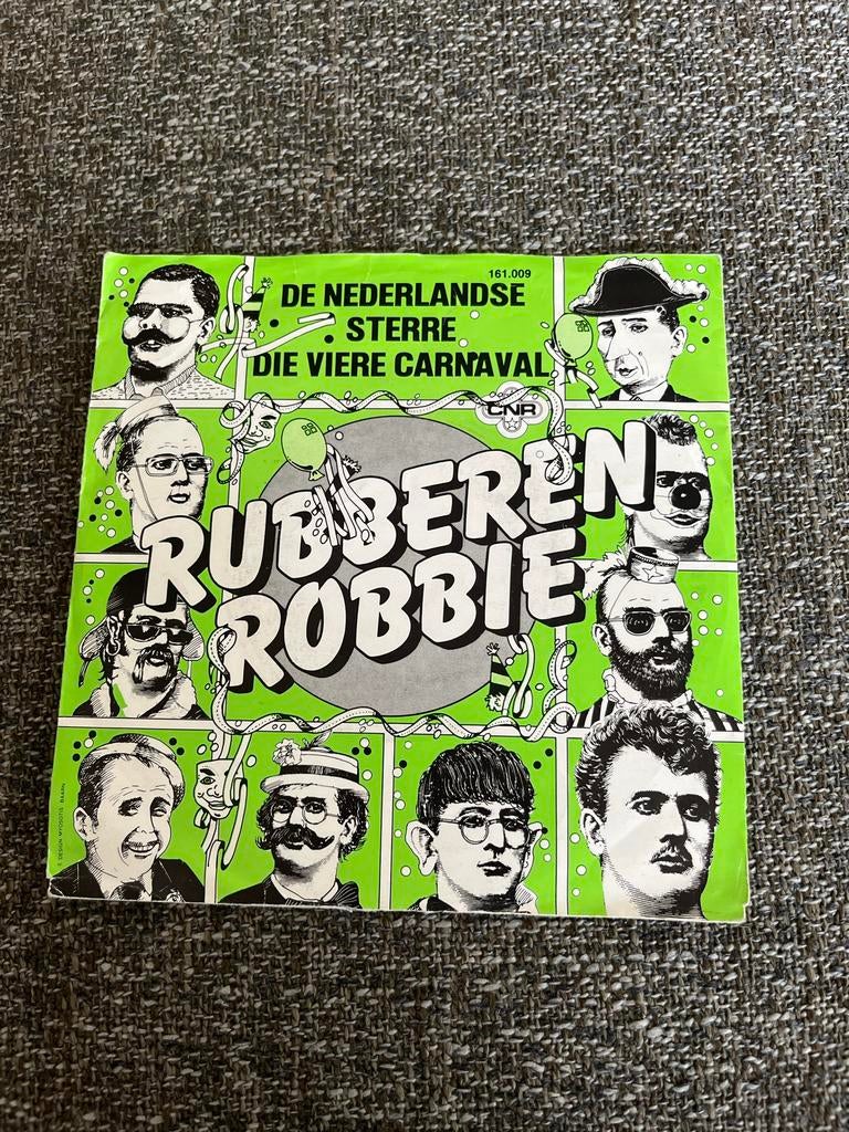 Rubberen Robbie de Nederlandse sterren die vieren carnaval, Cd's en Dvd's, Vinyl Singles, Gebruikt, 7 inch, Single, Ophalen of Verzenden