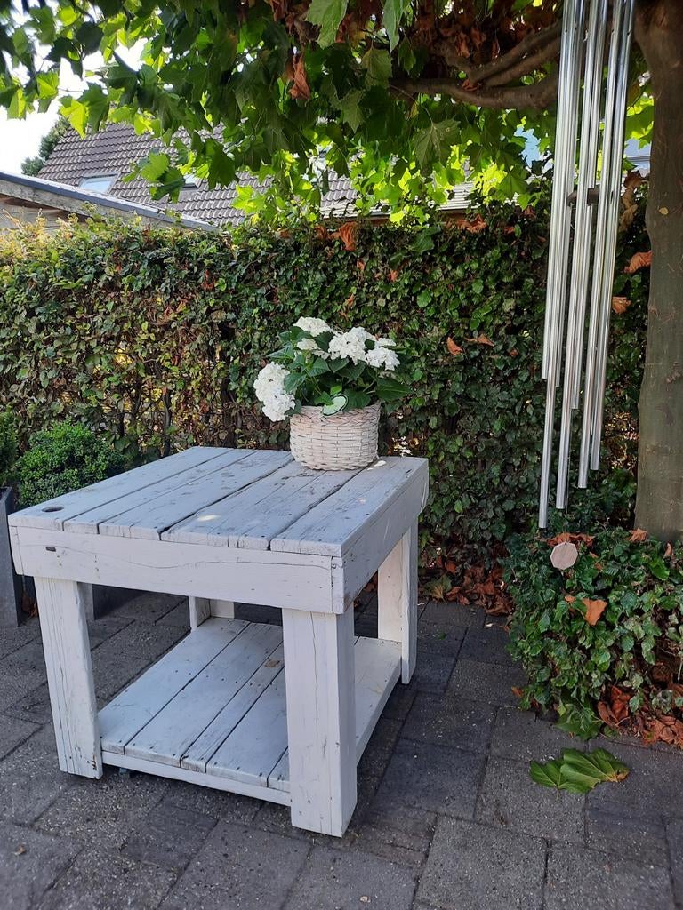 Statafel steigerhout, Ophalen, Rechthoekig, Hout