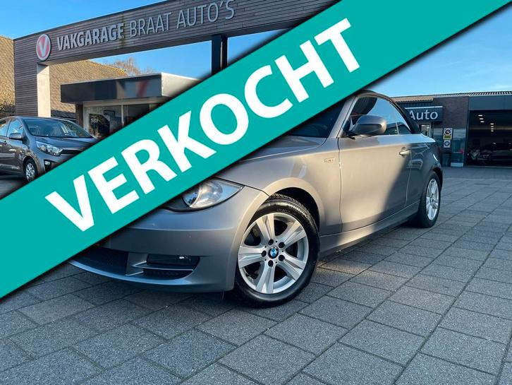 BMW 1-serie Cabrio 120i l STOELVERW. l CRUISE l RIJKLAAR!, Auto's, BMW, Te koop, 1-Serie, ABS, Airbags, Airconditioning, Boordcomputer