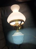 Vintage Brocante Lampje - 27cm, Gebruikt, Vintage, Ophalen of Verzenden, Glas