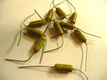 Mustard Philips capacitors kondensatoren vintage NOS beschikbaar voor biedingen
