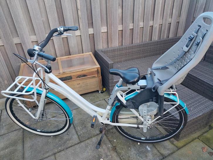 Cortina Roots Moederfiets met Yepp achterzitje, Fietsen en Brommers, Fietsen | Dames | Damesfietsen, Ophalen