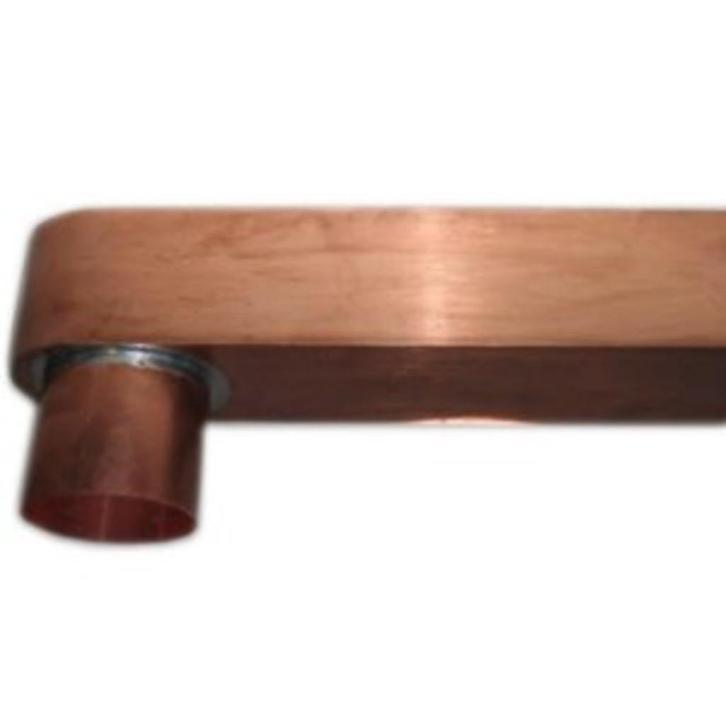 Koperen Stadsuitloop 60x100mm VANKOPERTOTZINK, Doe-het-zelf en Verbouw, Buizen en Afvoer, Nieuw, Ophalen of Verzenden