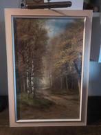 Schilderij met verlichting, Ophalen