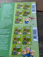 1 dubbele volle spaarkaart 2 minion knuffels, Verzamelen, Supermarktacties, Lidl, Ophalen of Verzenden