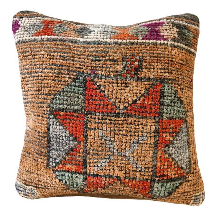 SALE Kelimkussens 50x50 Marokkaanse Turkse kussens, Huis en Inrichting, Woonaccessoires | Kussens, Nieuw, Oranje, Vierkant, Verzenden