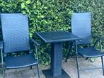 Tuinset tafel met twee stoelen, Aluminium, Zo goed als nieuw, Tuinset, Eettafel