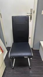 Leer stoelen, Ophalen, Gebruikt, Zwart, Leer