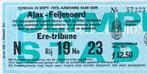 Voetbalticket Ajax-Feijenoord, Ophalen of Verzenden, Gebruikt, Ajax, Overige typen