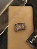 FNV Speldje - zilver nieuw compleet met doosje en echtheid, Verzamelen, Ophalen of Verzenden, Zo goed als nieuw, Overige onderwerpen