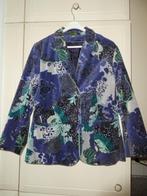 Oilily jasje maat 42 fluweel velvet multikleur bloemen ZGAN, Kleding | Dames, Oilily, Verzenden, Maat 42/44 (L), Zo goed als nieuw