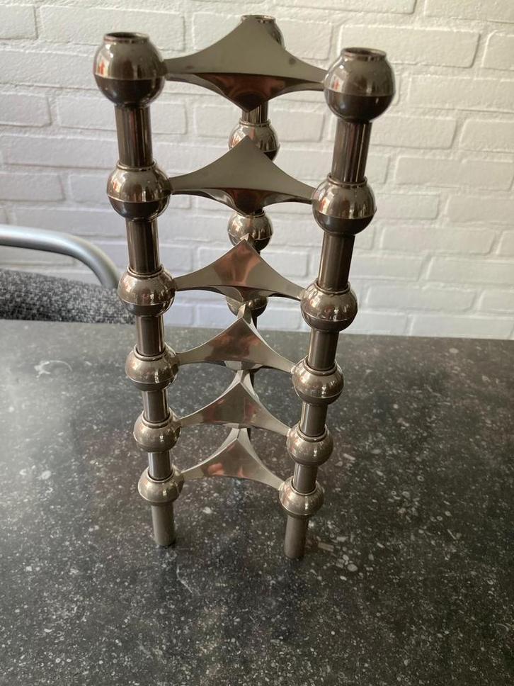 Vintage Nagel Kandelaars - 6 Stuks, Antiek en Kunst, Kunst | Designobjecten, Ophalen of Verzenden