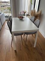 Ikea Vihals tafel + 4 stoelen - Utrecht, Huis en Inrichting, Tafels | Eettafels, Kunststof, Gebruikt, 100 tot 150 cm, Vier personen