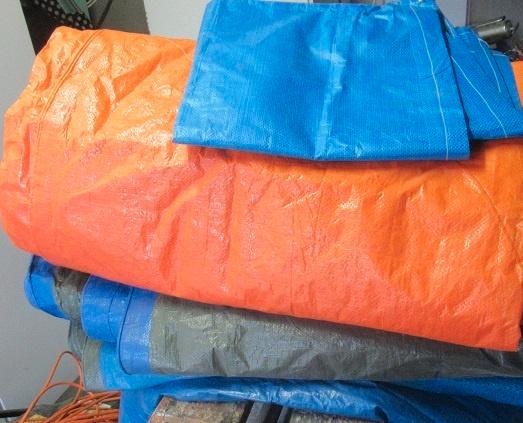 5 stuks afdekzeilen. dekzeilen, 2x nieuw, Doe-het-zelf en Verbouw, Zeil en Folie, Nieuw, Zeil, 15 m² of meer, Ophalen